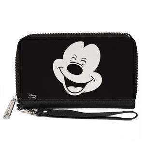 4477 PU Zip Around Wallet Rectangle-Mickey Mouse, 7.5"x4.5"